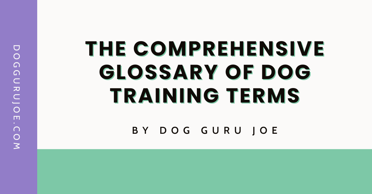 The Comprehensive Glossary of Dog Training Terms by Dog Guru Joe